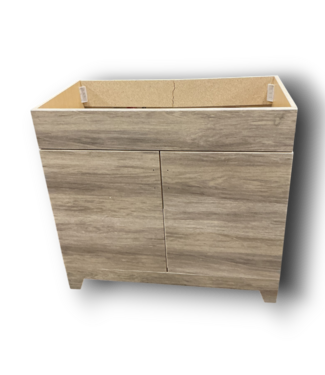 Bud's Warehouse 56820 Weathered Oak Vanity Base