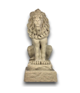Bud's Warehouse 56839 28 X 12 Lion Garden Statue- Stone Look
