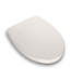 56848 White Plastic Elongated Soft Close Toilet Seat