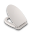 56848 White Plastic Elongated Soft Close Toilet Seat
