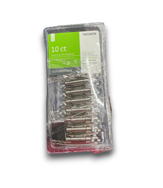 56849 10 Pack 200 Degree Self Closing Cabinet Hinges