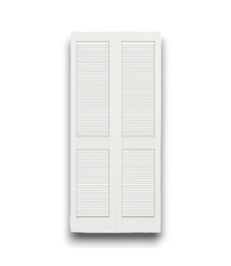 Bud's Warehouse 56856 24 X 80 White Louver Bifold Door