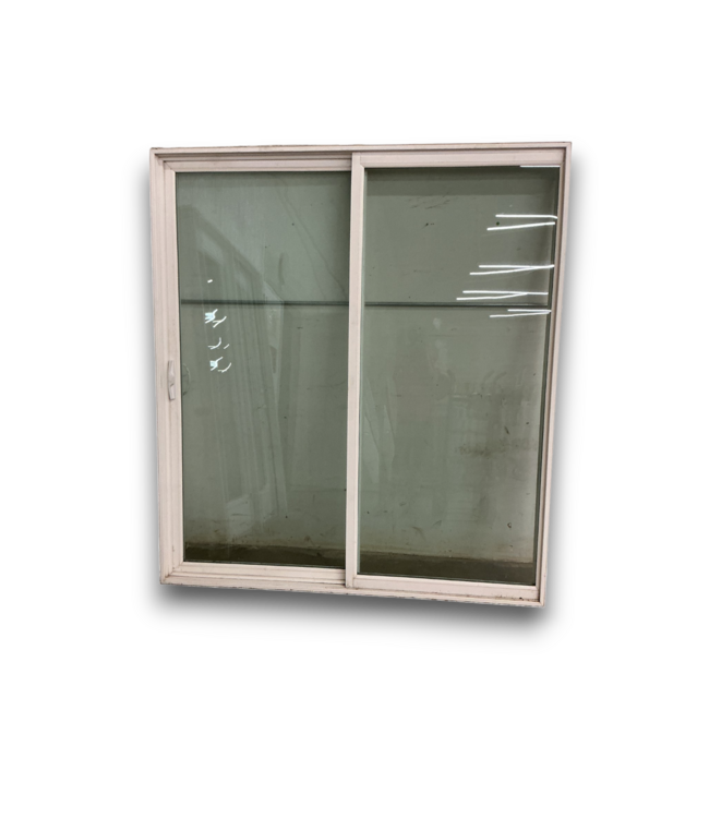 56864 72 X 80 Used White Vinyl Patio Doors