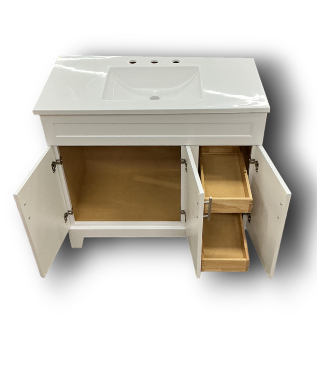 56880 True White Vanity W/top 36"
