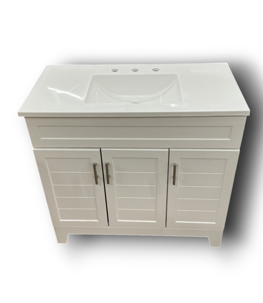 Bud's Warehouse 56880 True White Vanity W/top 36"