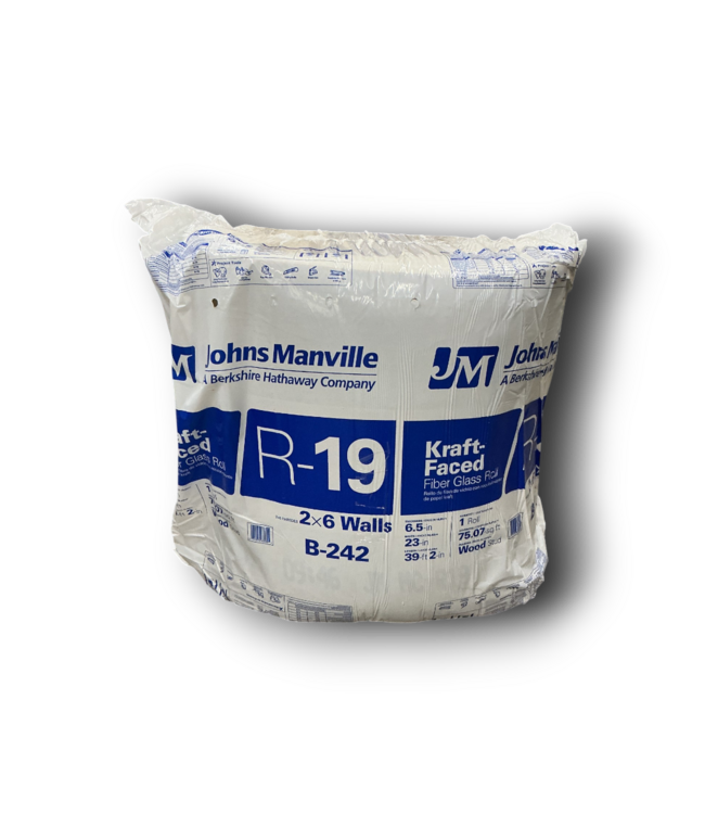 56889 R-19 Wall Kraft Faced Fiberglass Roll Insulation