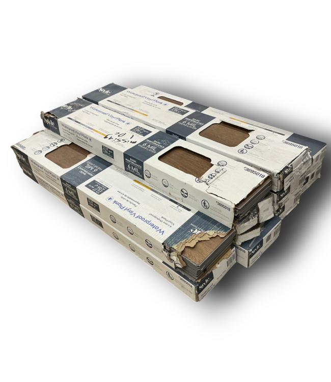 56873 Tawny Oak Waterproof Click Lock Vinyl Plank Flooring 9.5 Boxes