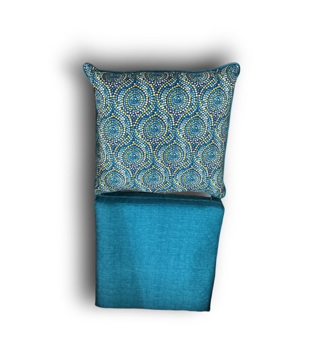 56907 Teal Outdoor Patio Seat Cushion
