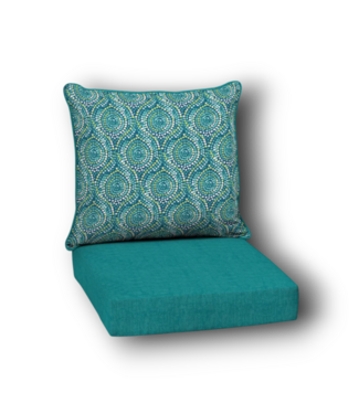 Bud's Warehouse 56907 Teal Outdoor Patio Seat Cushion