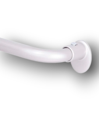 Bud's Warehouse 56909 28-48 Silver Steel Wrap Around Curtain Rod