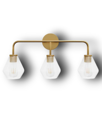 Bud's Warehouse 56915 26” 3 Light Copper Molders Vanity Light