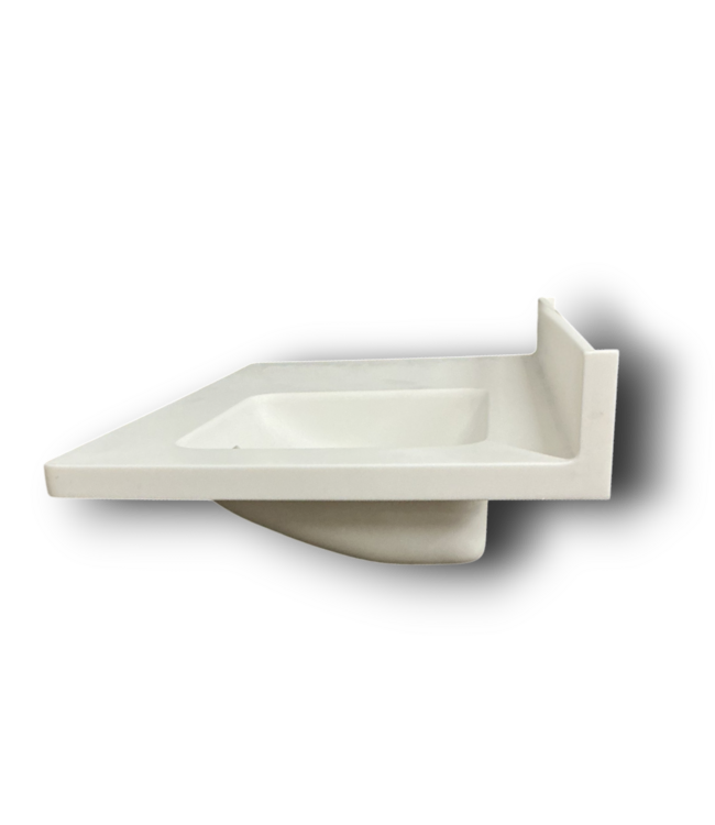 56921 Corian Sink Top With Backsplash 35.5"