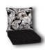 56926 Black Tropical Patio Chair Cushion 24" X 24"