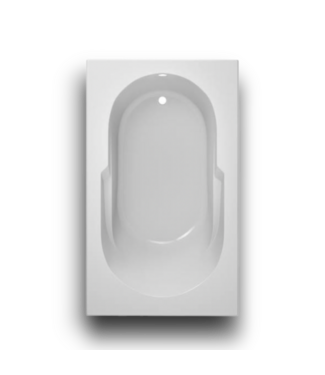 Bud's Warehouse 56930 60 X 36 White Acrylic Ergonomic Bathtub