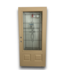 56918 36 X 80 Beige Decorative Glass Exterior Door