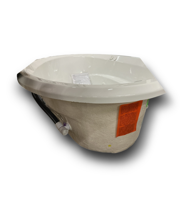 56931 59x41 White Acrylic Oval Bathtub With Jet Pressure