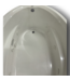 56931 59x41 White Acrylic Oval Bathtub With Jet Pressure
