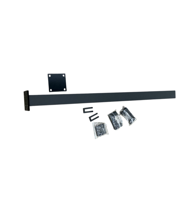 56941 2.5” X 4’ Black Aluminum Deck Post