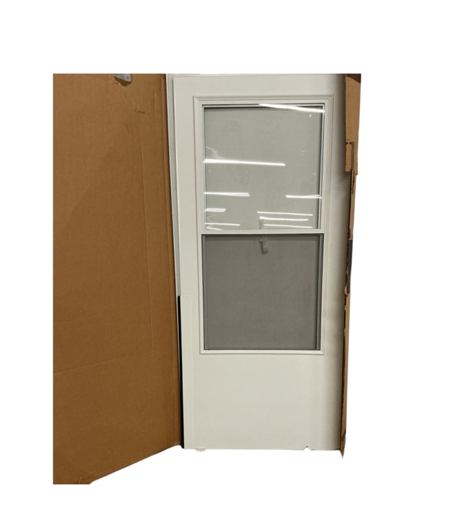 56949 36 X 81 White Aluminum Storm Door With Hdw