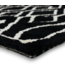 56952 Black & White Modern Area Rug 5' X 7'