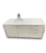 56953 Bright White Floating Single Sink Vanity 55"