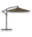 56954 10' Led Solar Cantilever Market Patio Umbrella