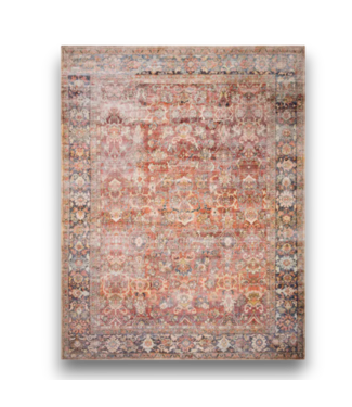 Bud's Warehouse 56957 Layla Spice/marine Rectangle Indoor Distressed Area Rug