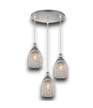 Bud's Warehouse 56964 Nickel 3-light Chandelier