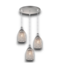56964 Nickel 3-light Chandelier