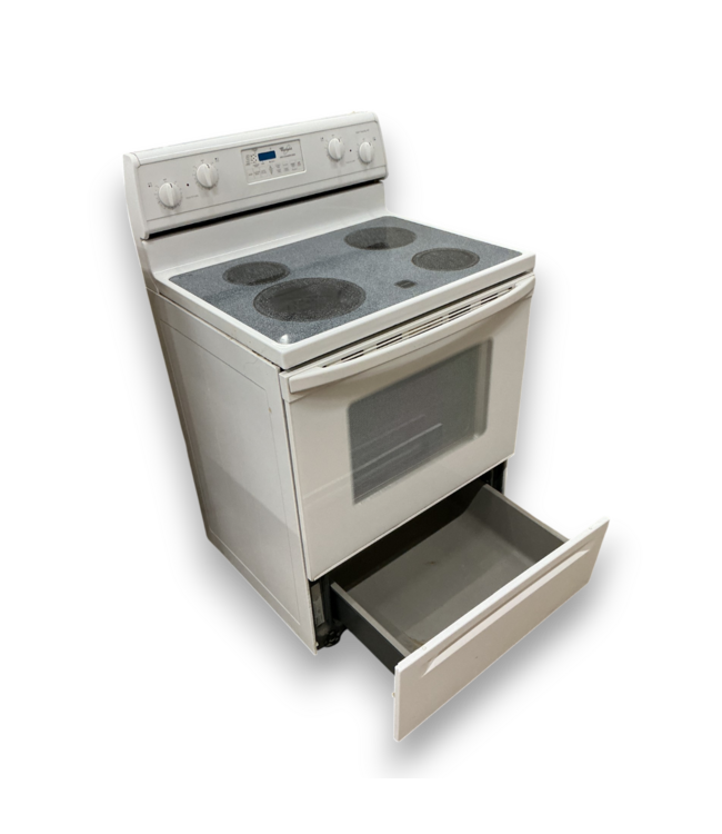 56967 White Electric Range Ceramic Top 30"