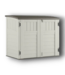 56987 Horizontal Off-white Lean-to Roof Plastic Resin Storage Shed