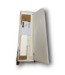 56988 White Twin Bed Frame Solid Wood Platform With Headboard