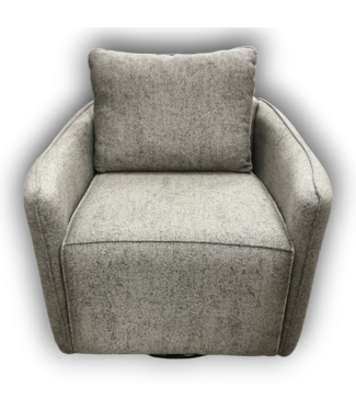Bud's Warehouse 56994 Kelli Modern Charcoal Gray Swivel Chair