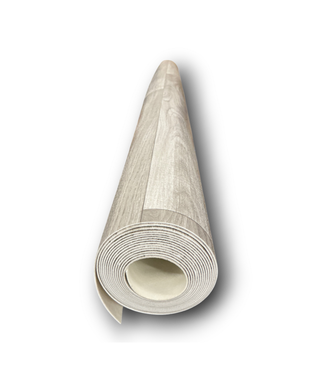 56983 Light Grey Wood Plank Look Vinyl Sheet Roll
