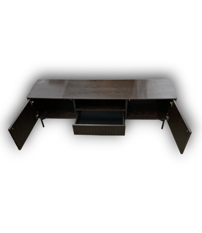 56984 Smoked Ash Tv Stand 63"