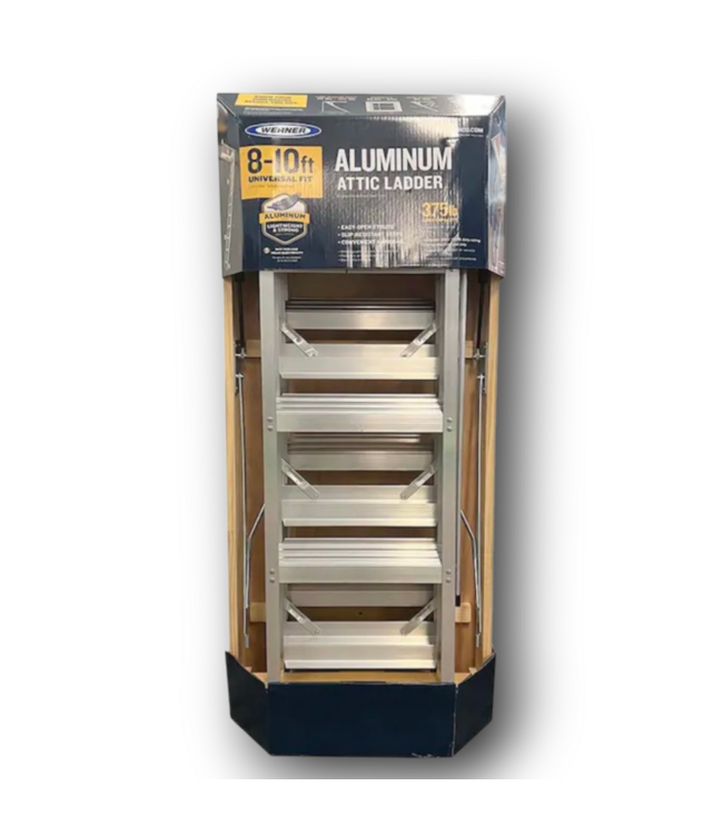 56985 Aluminum Folding Attic Ladder With 375 Lb. Capacity