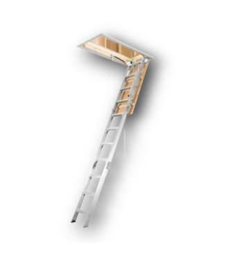 Bud's Warehouse 56985 Aluminum Folding Attic Ladder With 375 Lb. Capacity