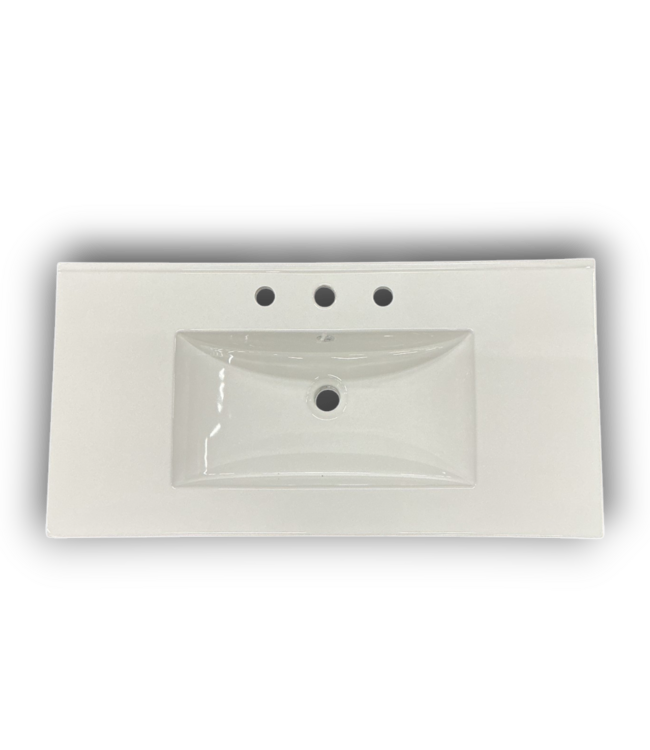 56989 White Ceramic Sink Top 36"