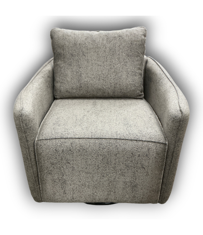 56994 Kelli Modern Charcoal Gray Swivel Chair