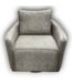 56994 Kelli Modern Charcoal Gray Swivel Chair
