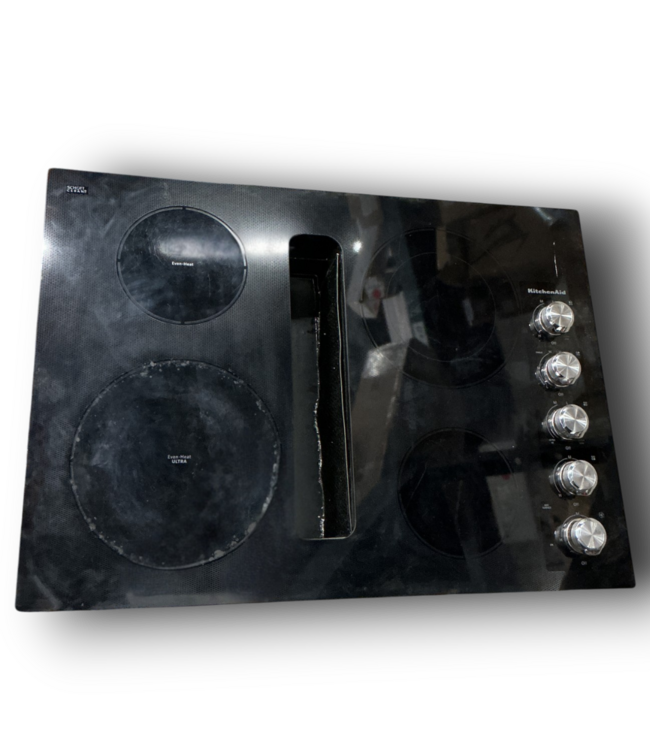 56990 Black Electric Downdraft Cooktop 30"