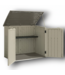56987 Horizontal Off-white Lean-to Roof Plastic Resin Storage Shed