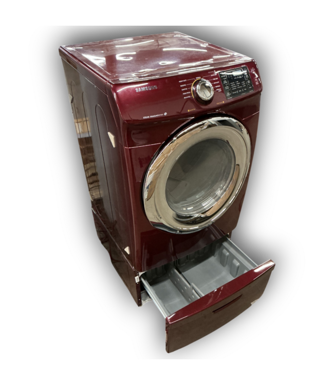56977 Burgundy Front Load Gas Dryer 27"