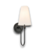 57015 1-light Black French Cottage Wall Sconce