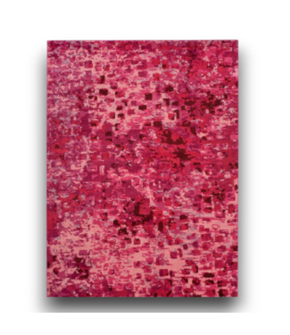 Bud's Warehouse 57018 Fuchsia Abstract Area Rug 9' X 12'