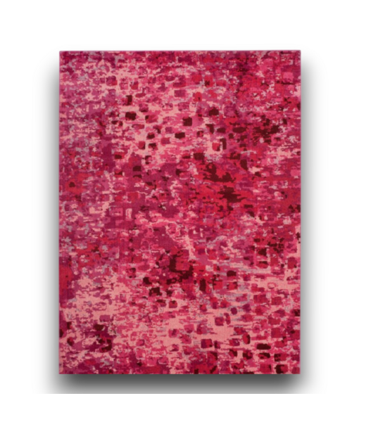 Bud's Warehouse 57018 Fuchsia Abstract Area Rug 9' X 12'