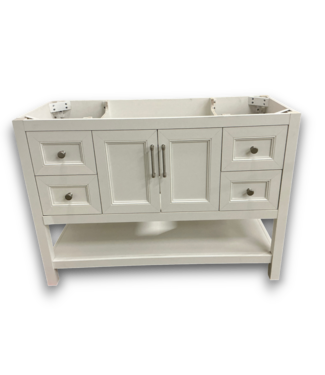 Bud's Warehouse 57054 Holly White Bathroom Vanity Base Top Not Included