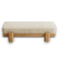 57058 55” Dinning Bench Fabric Seat Light Brown