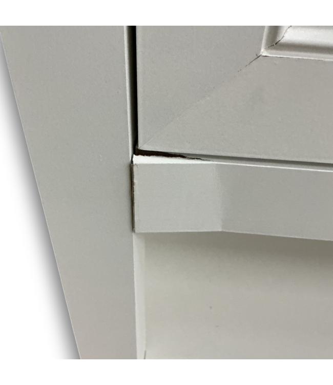57054 Holly White Bathroom Vanity Base Top Not Included