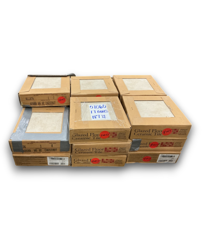 57060 Wildwood Chestnut Glazed Ceramic Floor Tile 17 Boxes